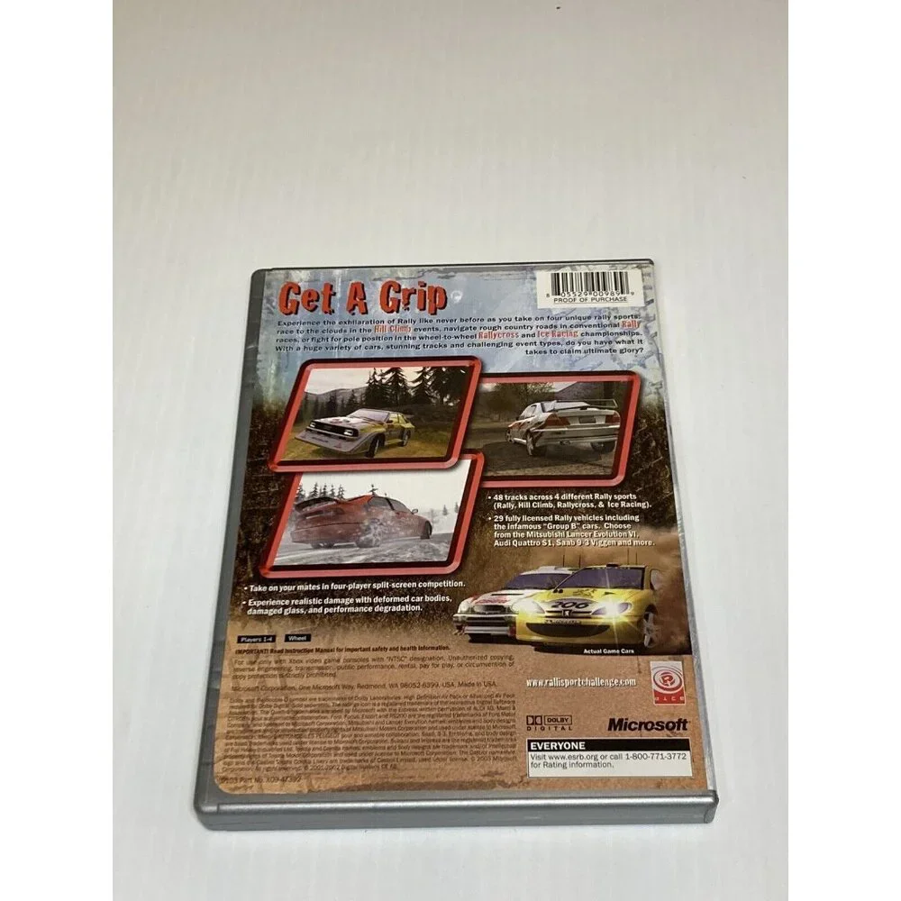 RalliSport Challenge (Microsoft ORIGINAL Xbox) 2002 Complete Platinum
